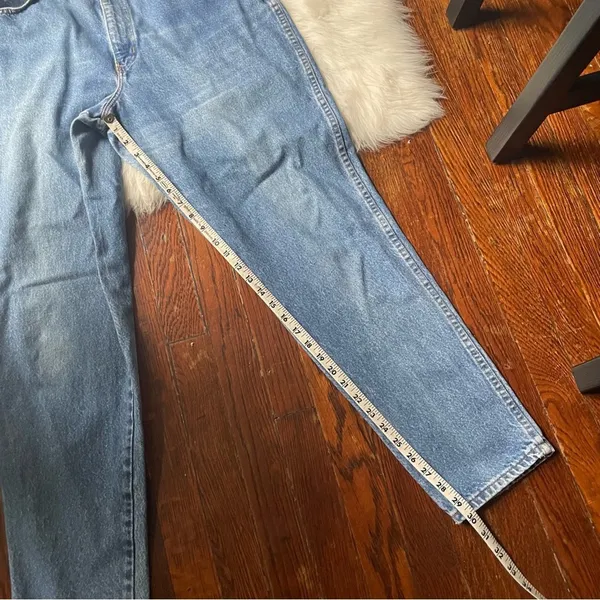 Vintage Chic Jeans Straight Leg High Rise Mom 100% cotton - Image 8