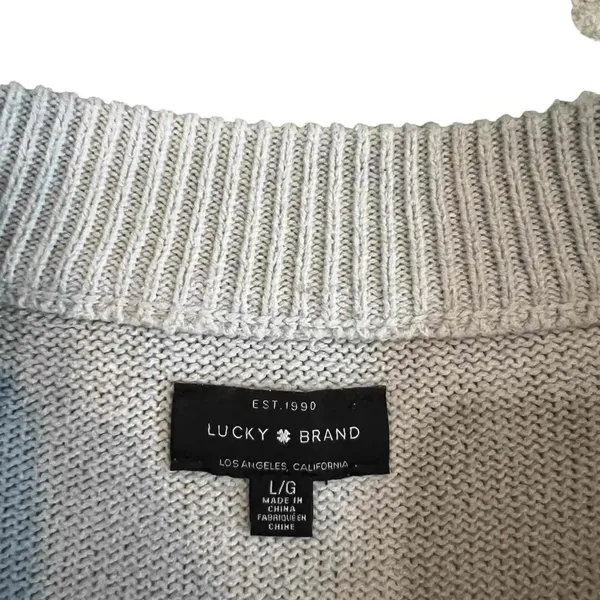 Lucky Brand Women's Colorblock Design Striped Long Sleeve Sweater Size Large‎ - Image 3
