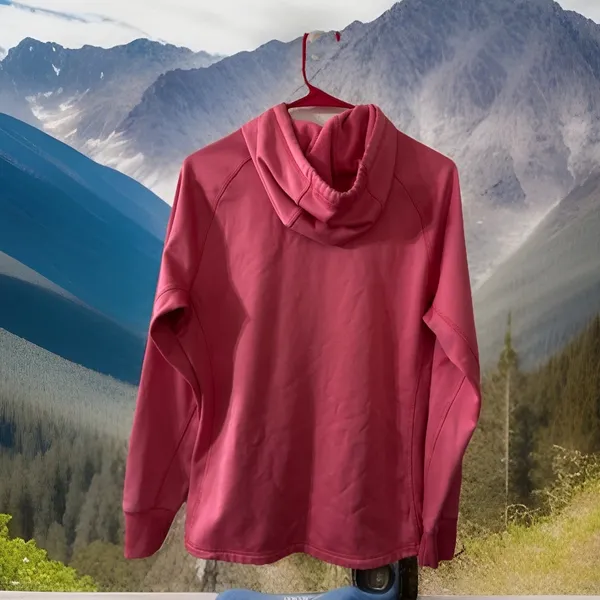 Y2K‎ Nike Therma-Fit Women's M Livestrong Hoodie Center Swoosh Kangaroo Pocket - Image 3