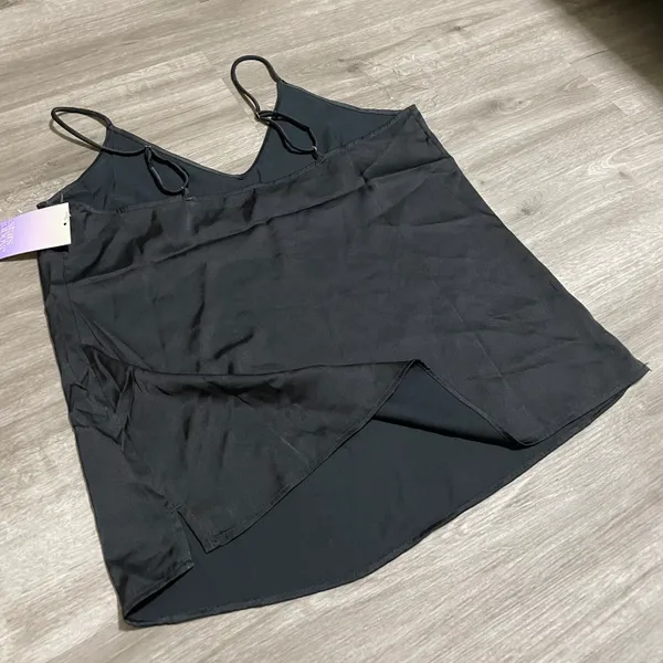 Stars Above Black Silk Top - Image 4