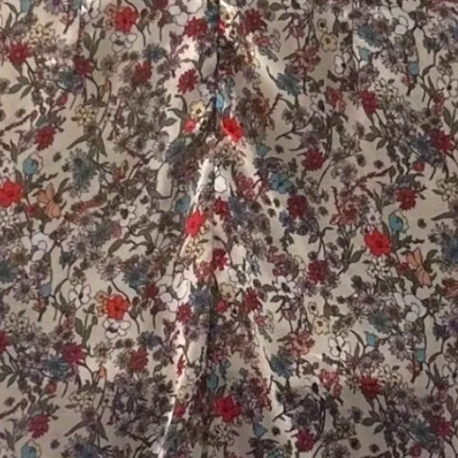 Floral‎ Wildflowers Ditsy Midi Dress Cream XL - Image 9