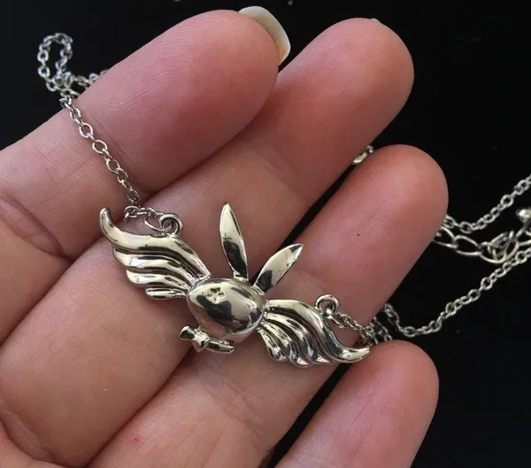 Vintage Playboy Bunny With Wings Necklace Y2K - Image 3