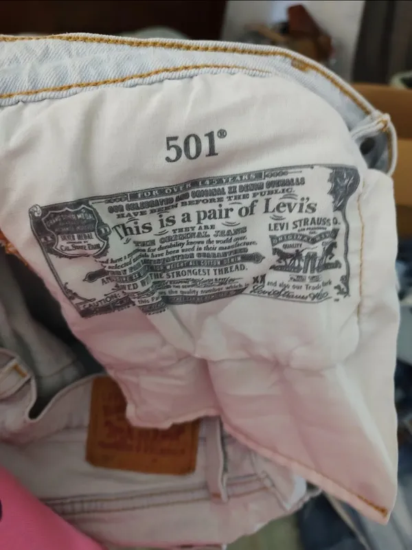 Levi's 501 cut off jean shorts - Image 8
