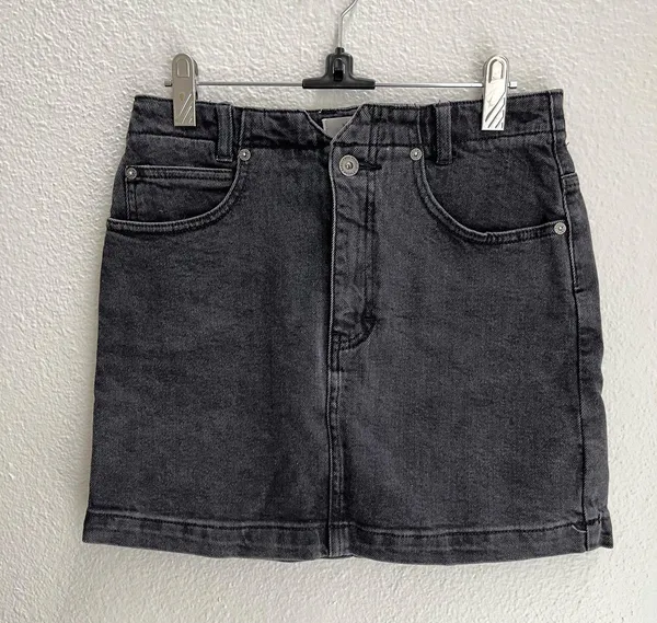 Free People Black Denim Skirt - Image 5