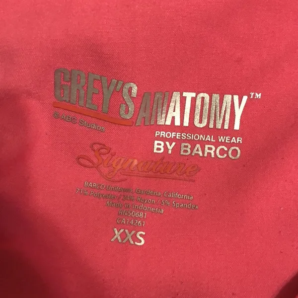 Grey’s Anatomy Professional Wear By Barco Signature Size XXS Pink Color - Image 6