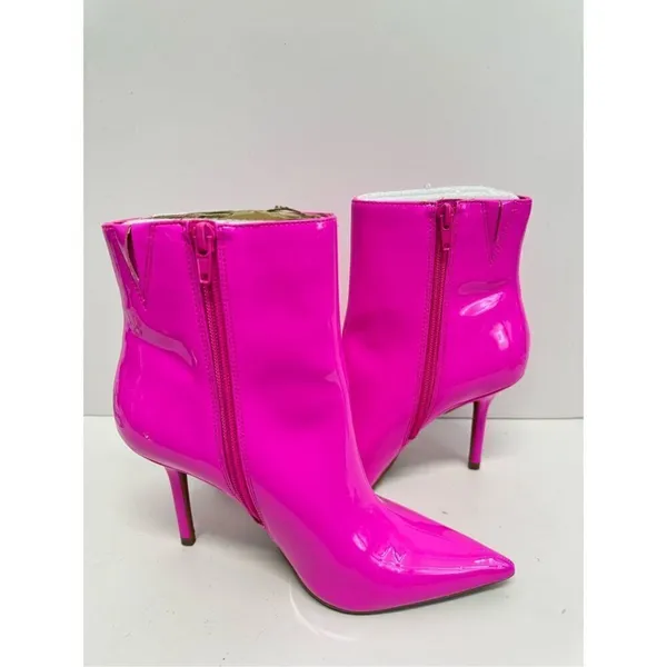 INC International Concepts Boots Size 7‎ Pink Pointed Toe Stiletto Heels - Image 4