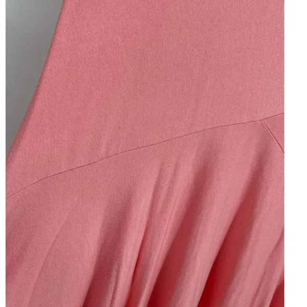 New York & Company Stretch Womens Pink Flowy Dress Cap Sleeves NEW Medium - Image 9