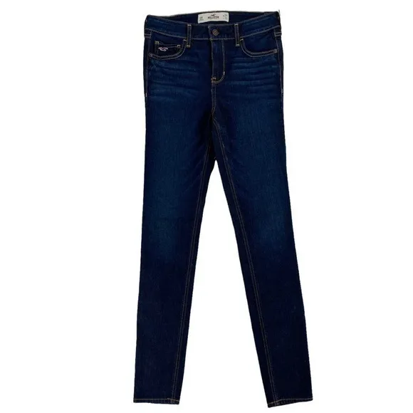 Hollister Stretch Dark Wash Denim Skinny‎ Jean - Image 2