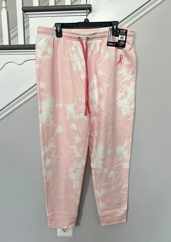 Rails Susan Komen Women s Size 2XL Pink Tie Dye Jogger Pants Ramona Warrior - Image 2