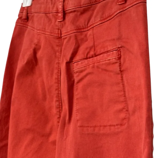 Marine Layer Wide Leg Bridget Crop Orange Denim Pants Size 4 NWOT Womens - Image 10