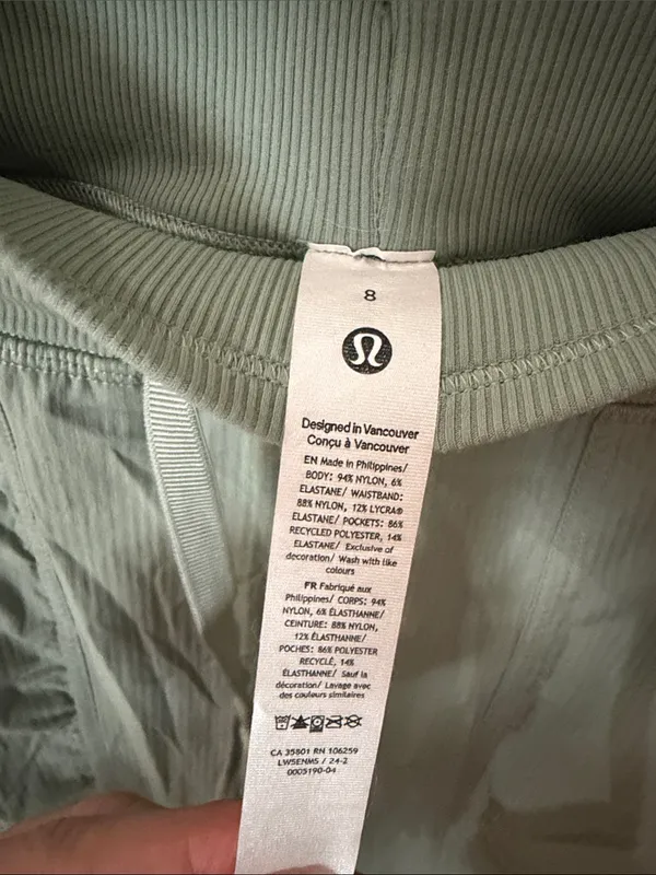 Lululemon dance studio Sage Green Drawstring Jogger Pants size 8 - Image 2