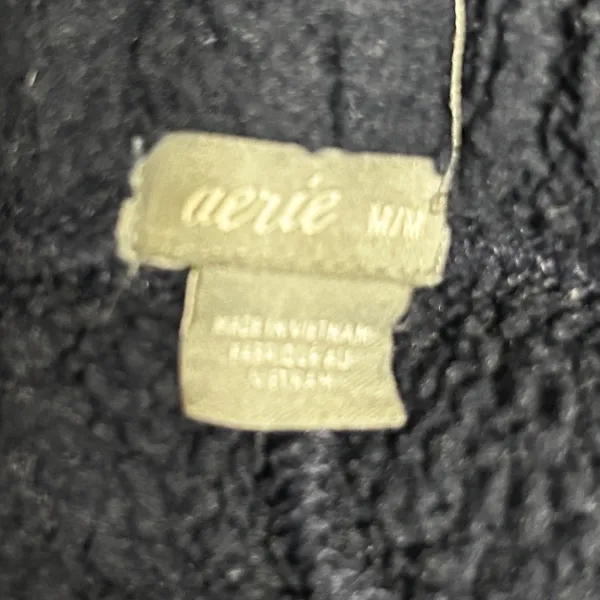 Aerie Womens Fleece Lounge Shorts M Navy Cozy Soft Pull On Laidback Relaxed Fit - Image 5