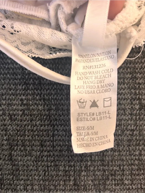 Lace Bralette Cami in Soft White - Image 4