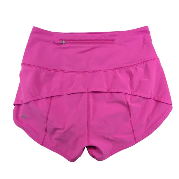 Lululemon Speed Up High Rise Lined Short 2.5" Pink Highlight Running W7BH8S Sz 2 - Image 2