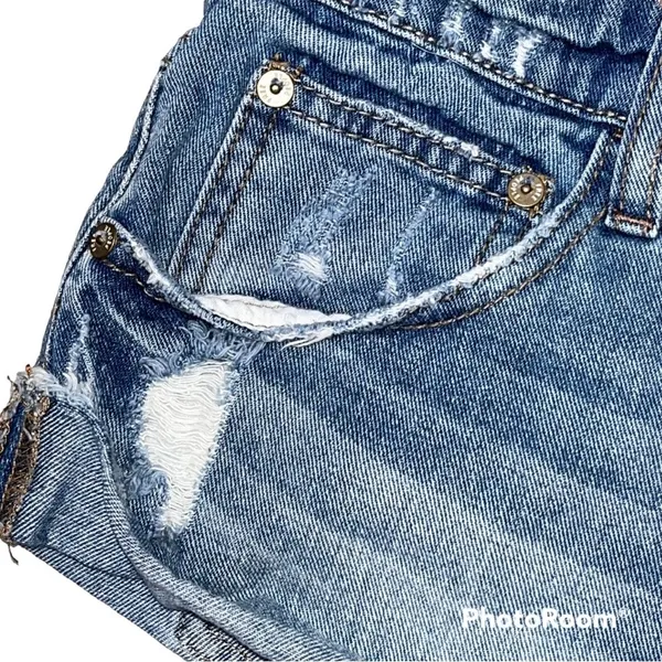 Free People Irreplaceable Distressed Jean Shorts - Image 6