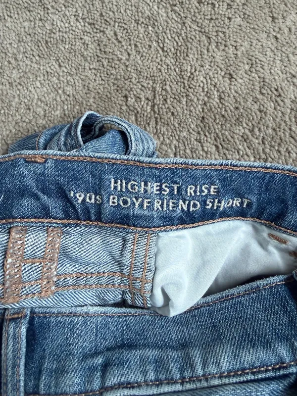 American Eagle Highest Rise ’90s Boyfriend Denim Shorts – Size 0 - Image 5