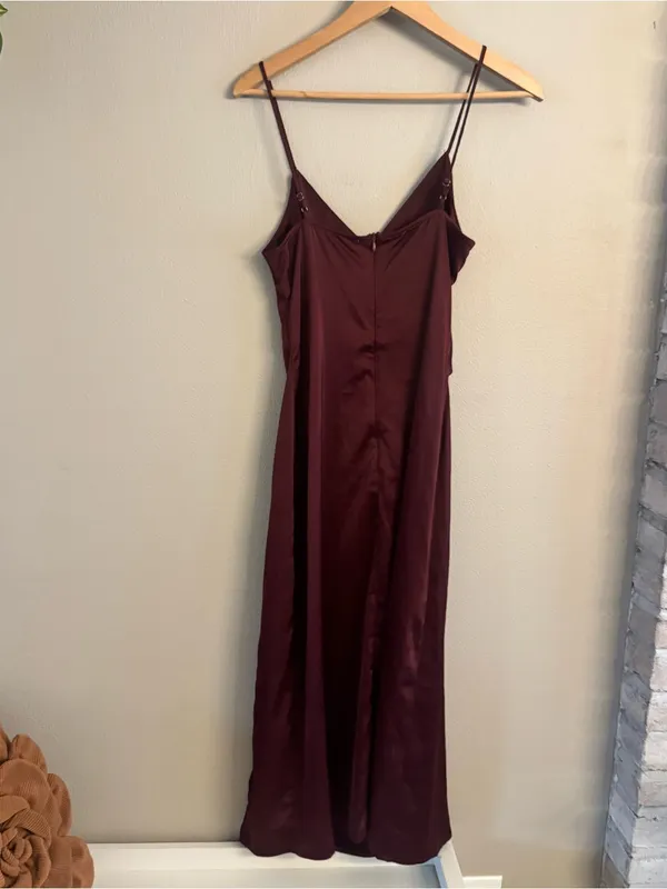 LULUS X LUSH Sunrise‎ to Sunset Satin Midi Dress - Image 6