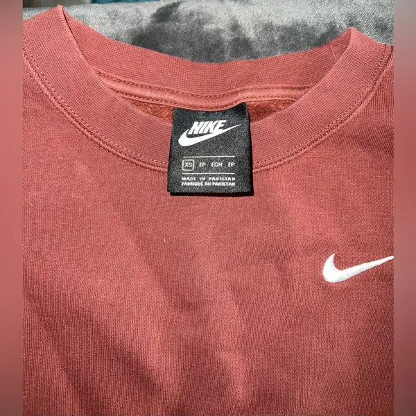 Nike Cropped Oversized Sweatshirt Size XS - Image 4