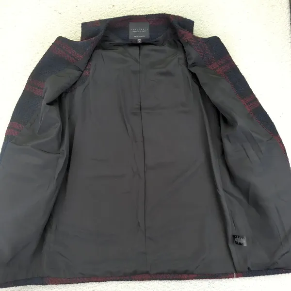 Sanctuary Women's Plaid‎ Sleeveless Vest Jacket Size Small Tweed - Image 10