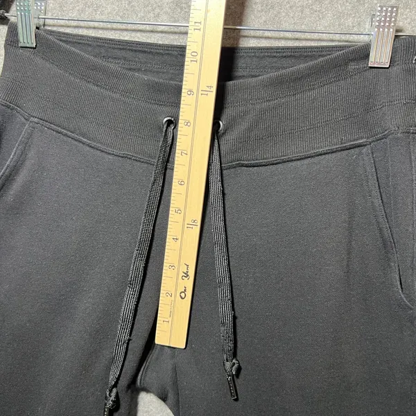 DKNY‎ Sport Womens Black Fleece Joggers Logo Graphic Sweatpants Size Small - Image 5