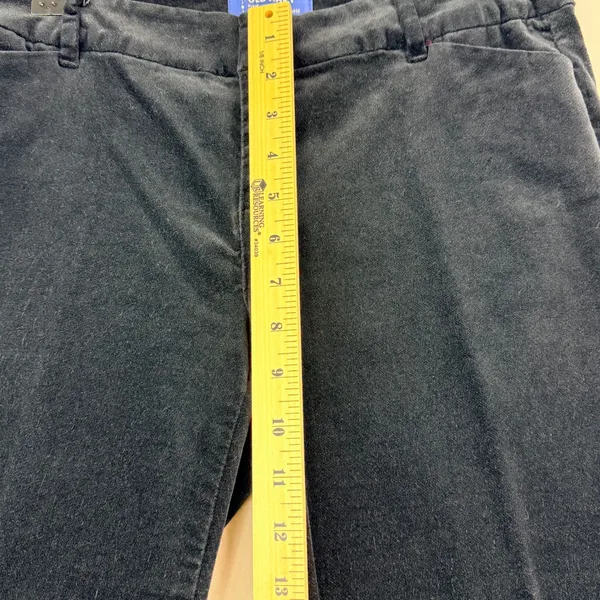 Old Navy Pixie Black Velvet Pants Size 6 Mid Rise Skinny Ankle Holiday Party - Image 6