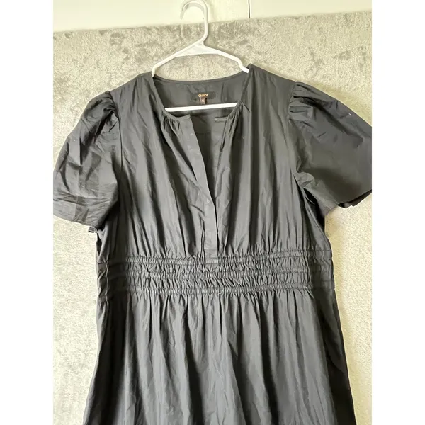 Quince‎ 100% Organic Cotton Poplin Tiered Maxi Dress Quiet Luxury Minimalist XL - Image 2