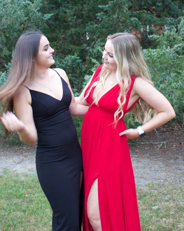 Lulus Formal Red Dress - Image 3
