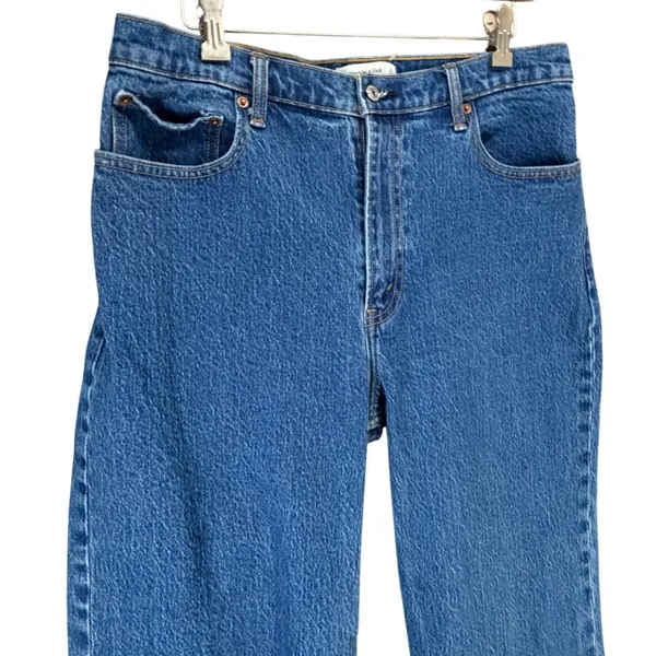 Abercrombie & Fitch The 90s Relaxed Jeans 31/12 SHORT Blue Classic Americana - Image 3