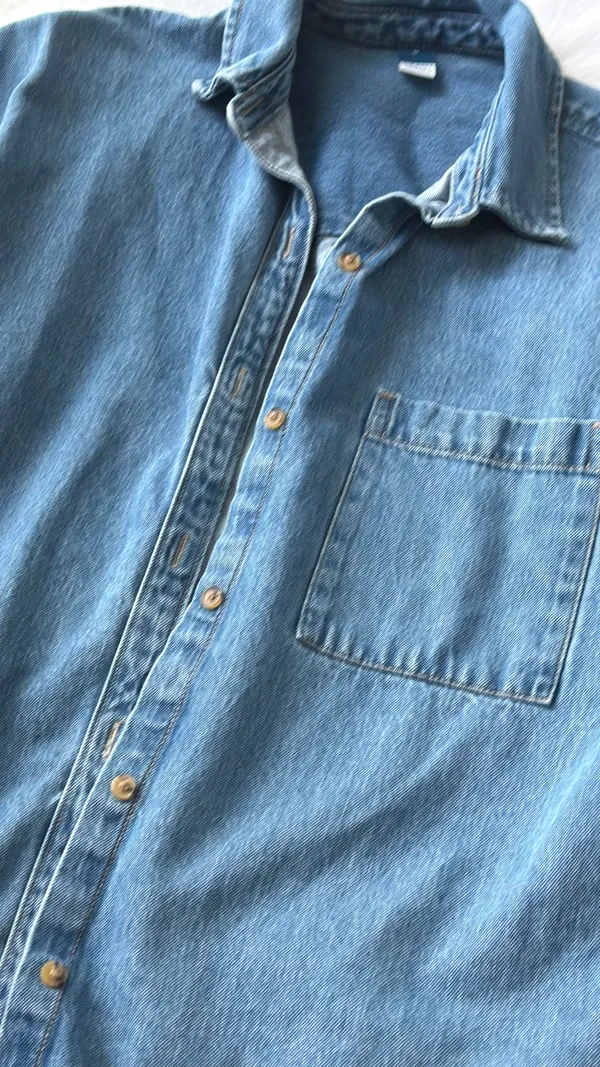 Old Navy Oversized Jean Shirt - Image 2