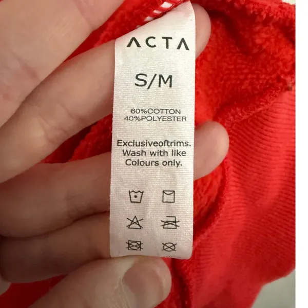 ACTA Wear Everyday Crewneck And Oversized Jogger Set In‎ Color Flame SZ S NWOT - Image 6