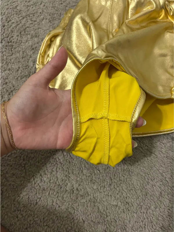 Gold Amazon Shorts Metallic - Image 3