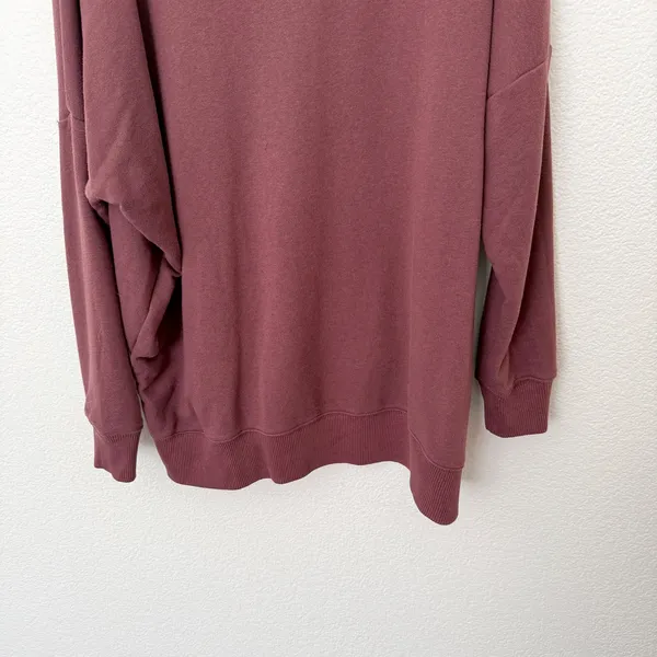 [Aerie] Oversized Fleece Turtleneck Sweater Pullover Sweatshirt Cozy Sz Small S - Image 7