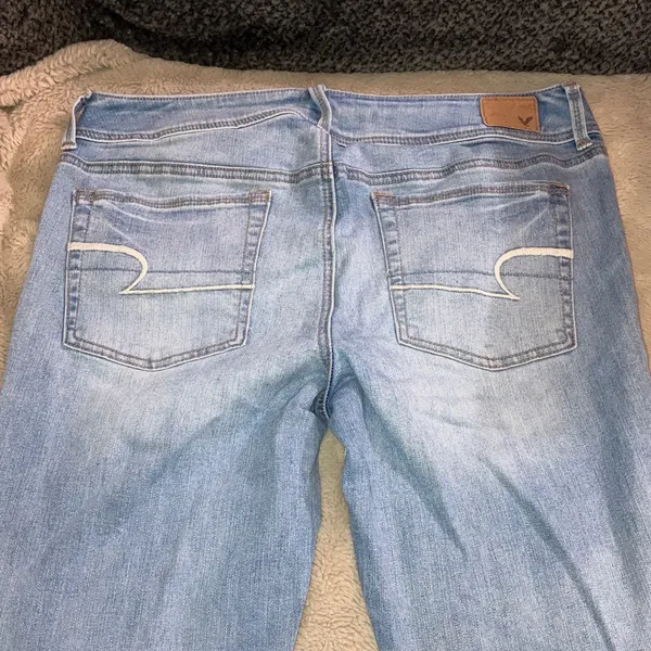 American Eagle Super Stretch Kick Boot Jeans, Size 14 - Image 3