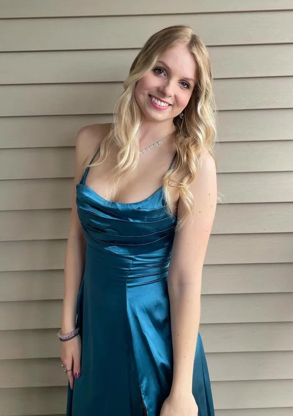 Lucy in the Sky Teal Maxi Dress - Image 3