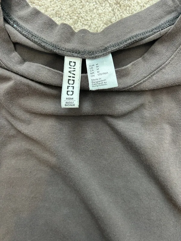 H&M Plain Top Grey - Image 3
