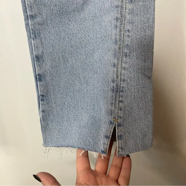 Zara Jeans‎ Distressed Straight Leg Jeans Size 30 - Image 4