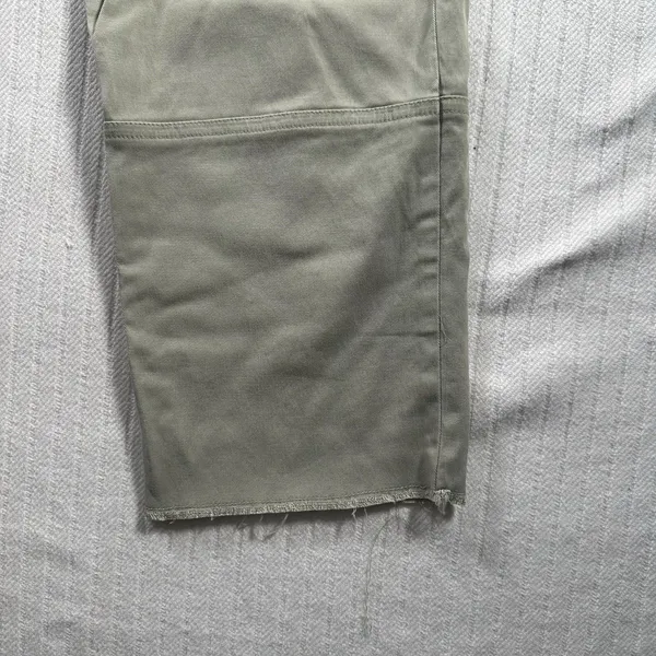 Crosby Womens Size 2 Cargo Pants Khaki Utility Straight Leg Raw Hem NWt - Image 4