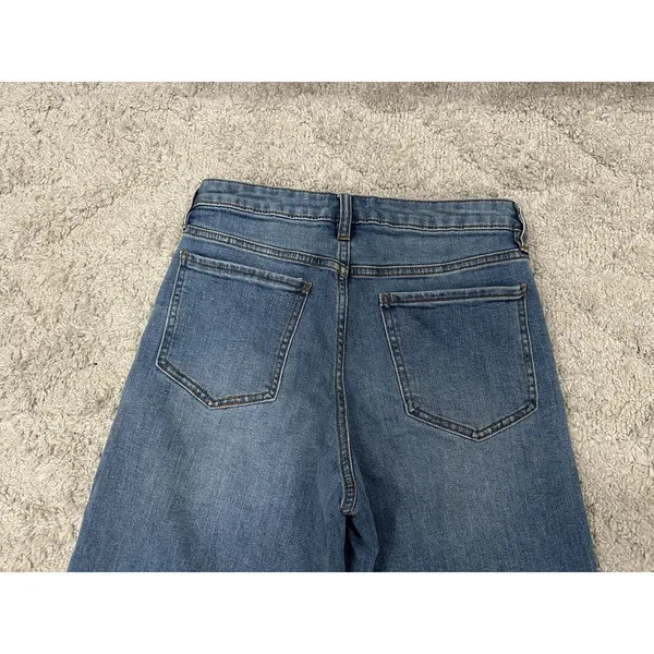 Oat New York Raw Hem Wide Leg Jeans Women's 4/ 27 - Image 8