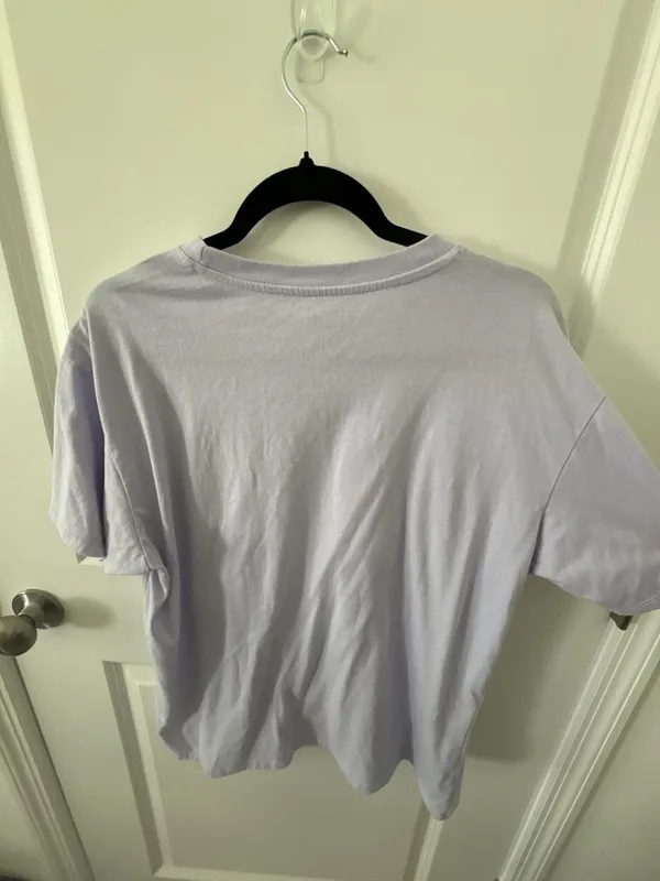 Freeze Jesus Saves Graphic Lavender Short Sleeve T-Shirt - Image 5