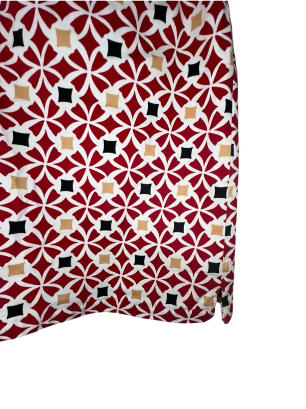EP Pro Red And White Geometric Print Stretchy Athletic Golf Skort - Image 5