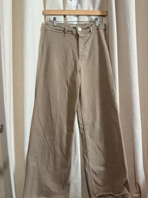 Zara Women's marine pants in Taupe - High Waist - Image 2