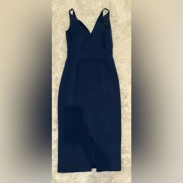 NWOT Dress the Population Anita Crepe Cocktail Dress navy blue S - Image 6