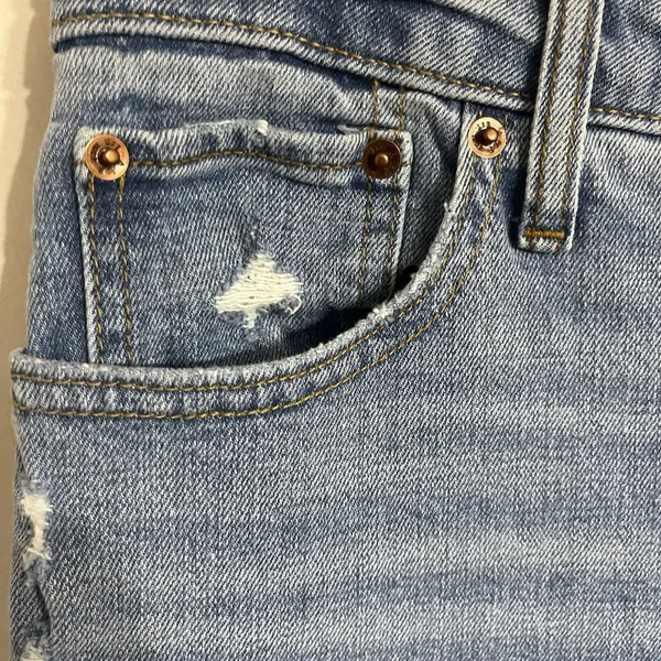 Abercrombie Fitch The Mom High Rise Jeans‎ Curve Love 28 6S Distressed - Image 4