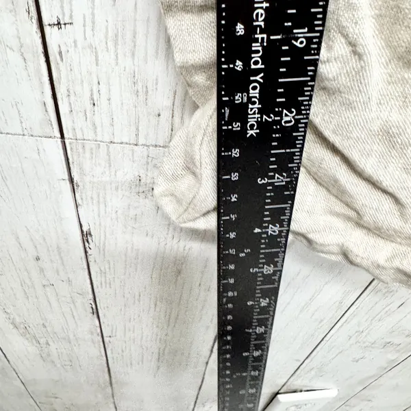 Lioness Pants Women Size Small Tan Linen Straight Leg Button‎ Zip Fly Cuffed - Image 4