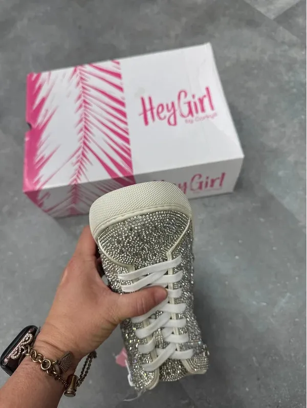Hey girl, by Corky’s rhinestone embellished shoes - Image 6