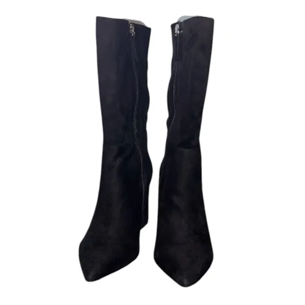 Eloquii Wide Faux Suede Klaire Scrunch Boots - Image 2
