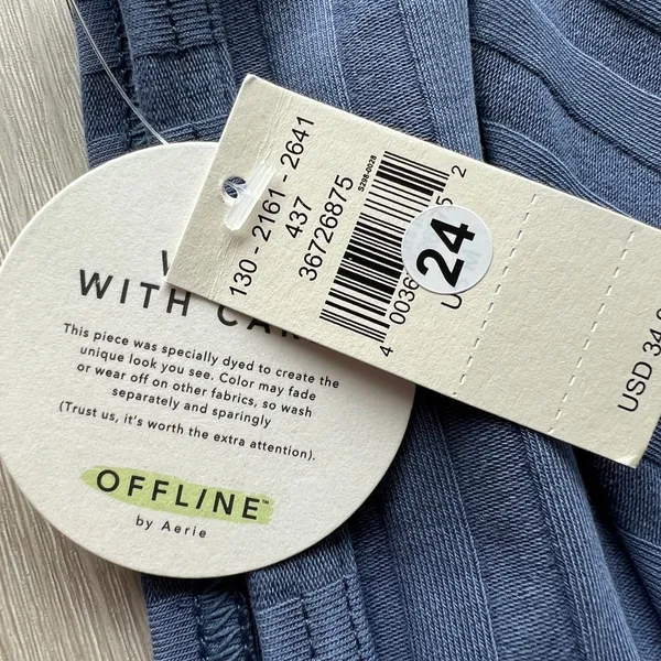 Offline By Aerie Crop Top Medium Blue - Image 5