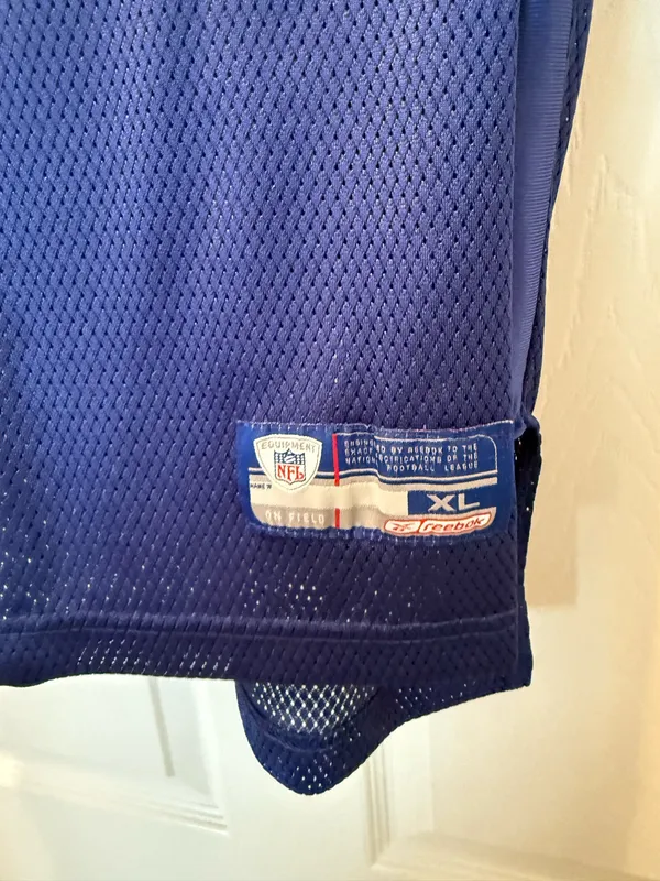 NFL Giants #80 Blue Football Jersey - Reebok - Image 3