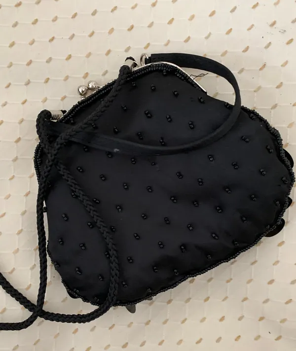 Sequin Evening Bag Black - Image 3