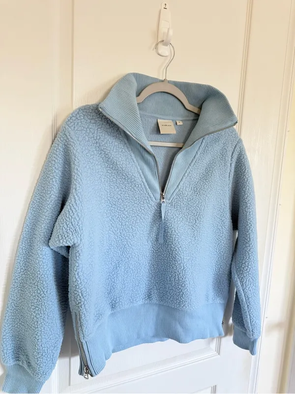 Varley Jaylin Half Zip Fleece in Glacier Blue - Image 5